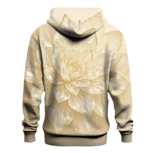 Champagne Crystal Bloom zip-up hoodies