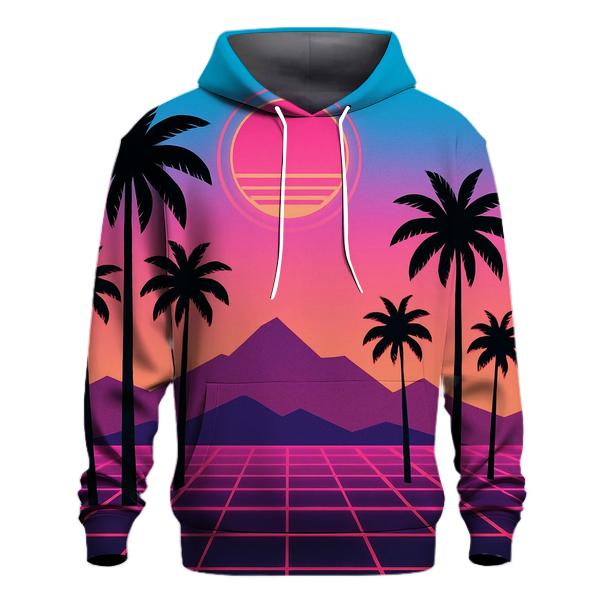 Laser Palm Mirage printed hoodies