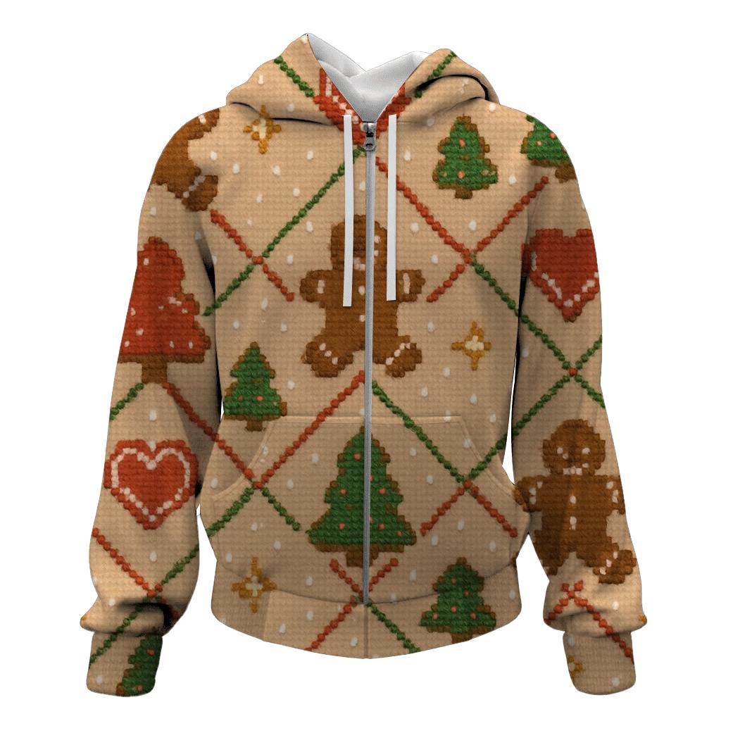 Gingerbread Cookie Confetti Lattice Design hoodie trends