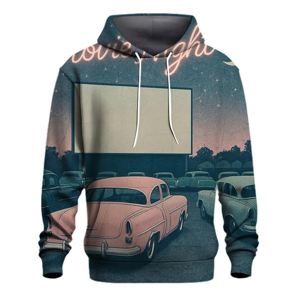 Retro Drive In Movie Night custom hoodies