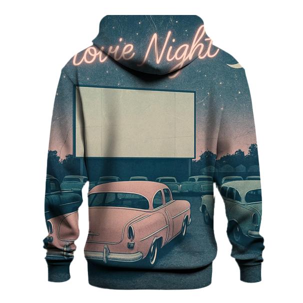 Retro Drive In Movie Night custom hoodies