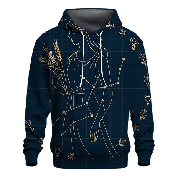 Starlit Virgo Garden Diagram hoodies fashion