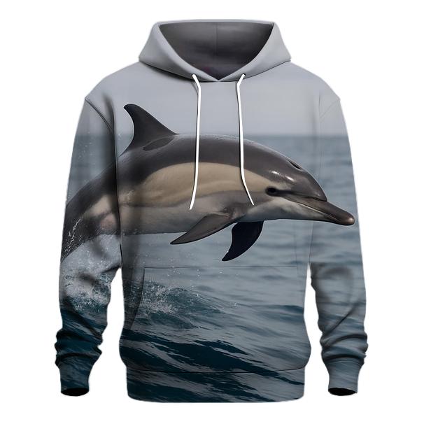 Common Dolphin In Steel Blue Swell pullover hoodies