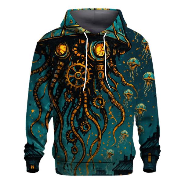 Clockwork Jellyfish Parade graphic hoodies