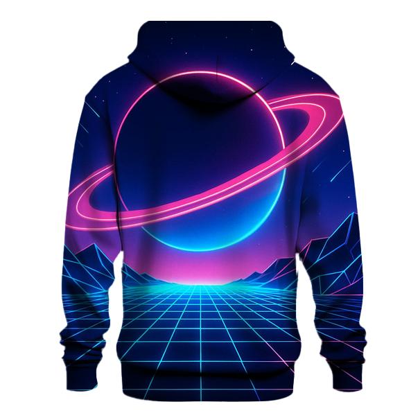 Retro Orbital Arcade Grid designer hoodies