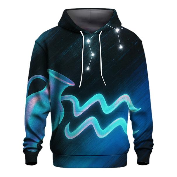 Aquarius Holographic Water Code hoodie trends