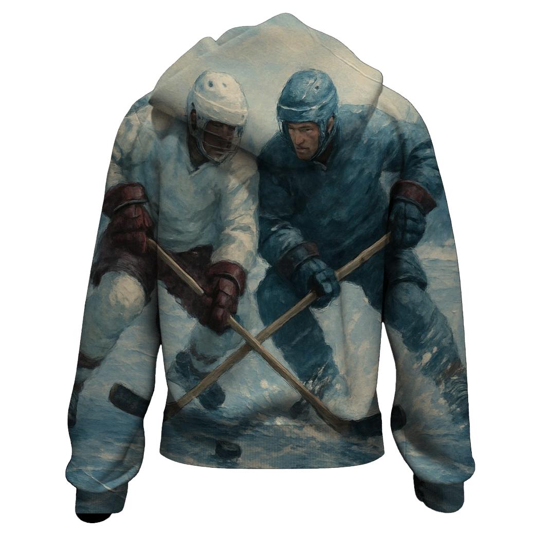 Winter Ice Hockey Clash premium hoodies