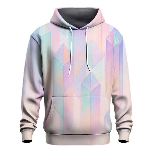 Pastel Prism Cascade embroidered hoodies
