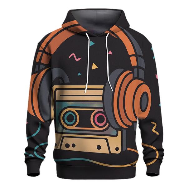Neon Headphone Mixtape printed hoodies
