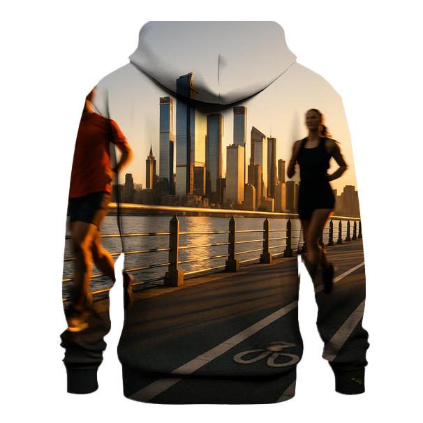 Hudson River Joggers At Golden Hour hoodie designs