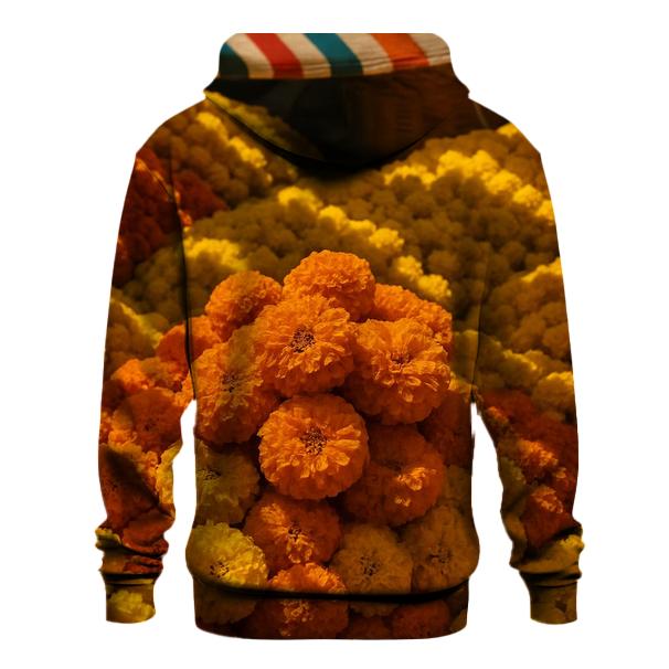 Street Market Marigolds For Festival Garlands lightweight hoodies