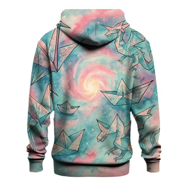 Orbiting Origami Storm zip-up hoodies