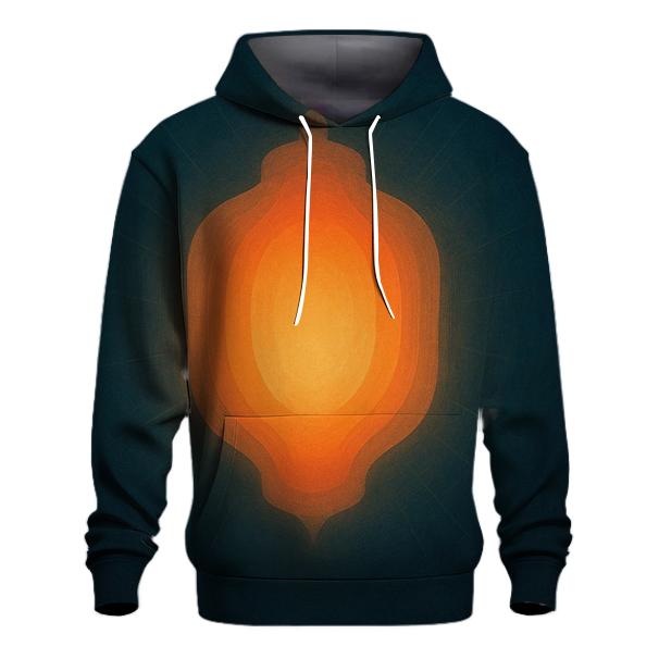 Inner Lantern Glow embroidered hoodies