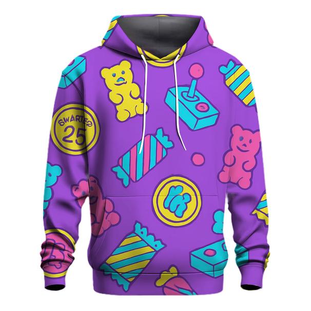 Arcade Candy Pattern graphic hoodies