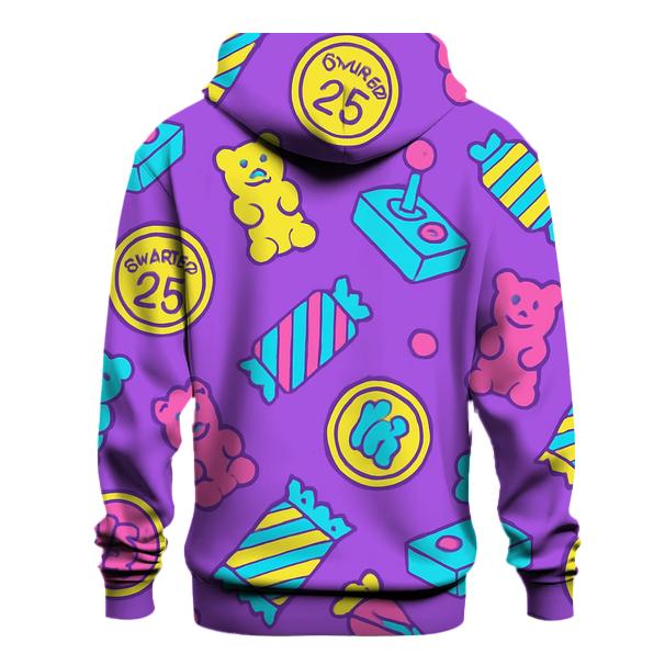 Arcade Candy Pattern graphic hoodies