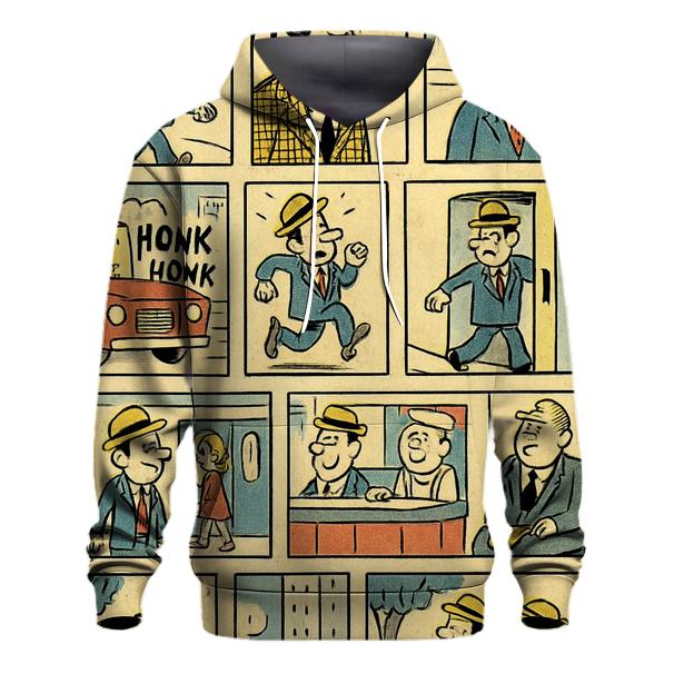Classic Newspaper Comic Strip Page lightweight hoodies