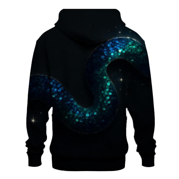 Midnight Serpent Shimmer premium hoodies