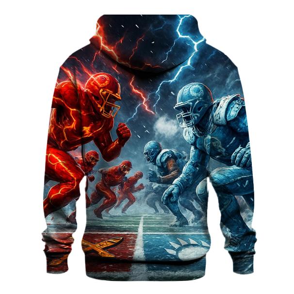 Braves Lightning Blitz Versus Cubs Frost Line heavyweight hoodies