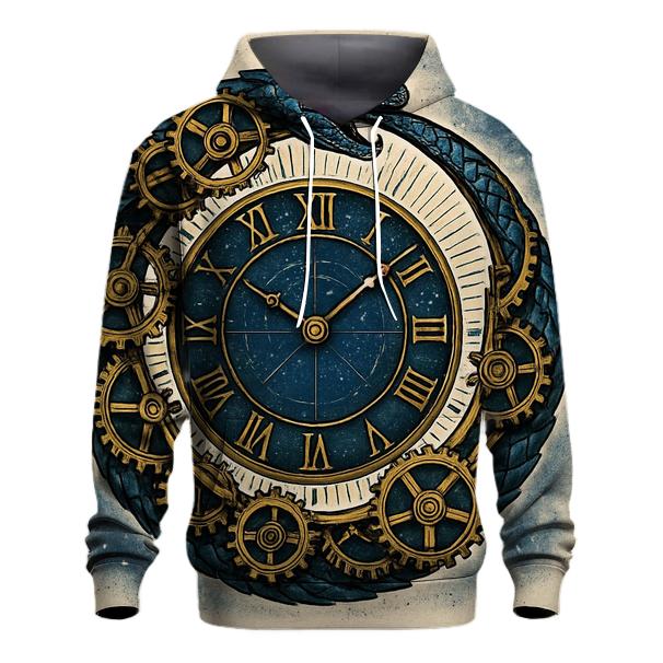 Celestial Clockwork Ouroboros lightweight hoodies