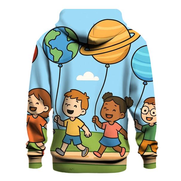 Children Planet Parade embroidered hoodies