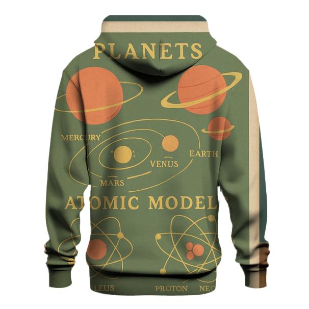Retro Classroom Science Chart printed hoodies