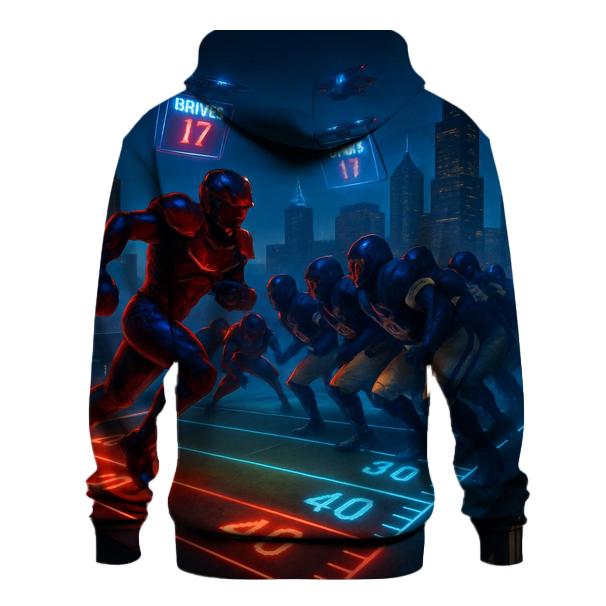 Skyline Showdown Braves Rush Cubs Wall printed hoodies