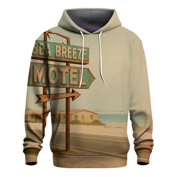 Vintage Beach Motel Roadside Sign hoodies fashion