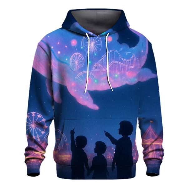 Cosmic Carnival Cloud Whale hoodies fashion