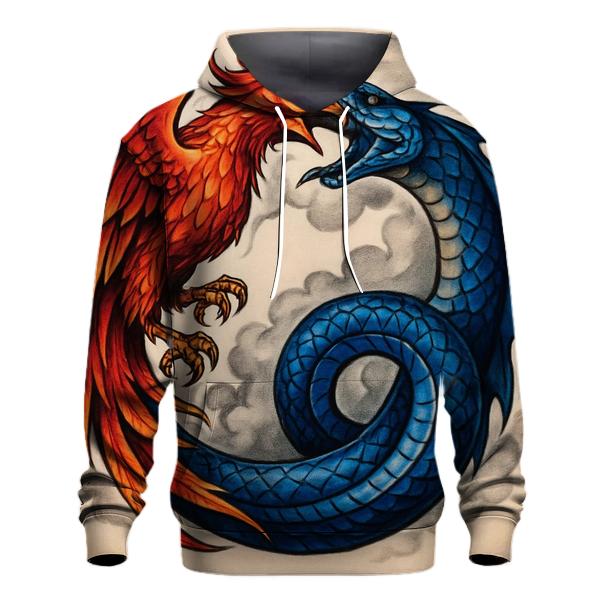Phoenix Serpent Dual Ouroboros hoodie trends