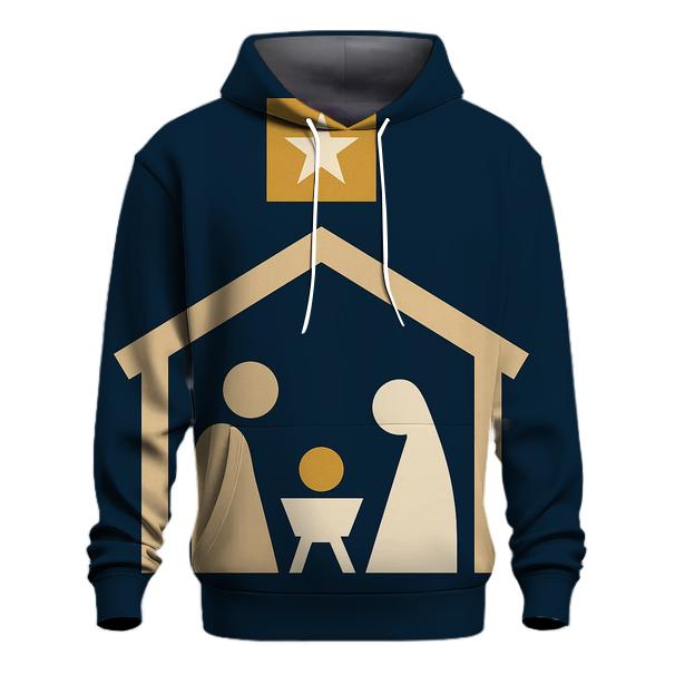 Minimal Nativity Night Blocks designer hoodies