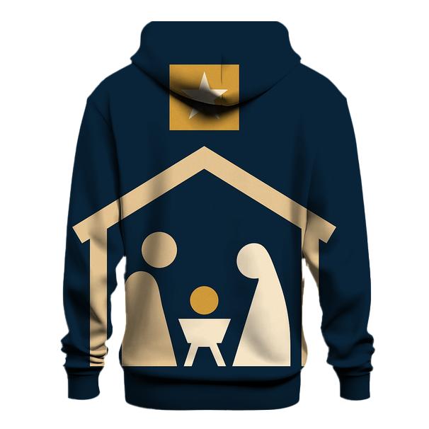 Minimal Nativity Night Blocks designer hoodies