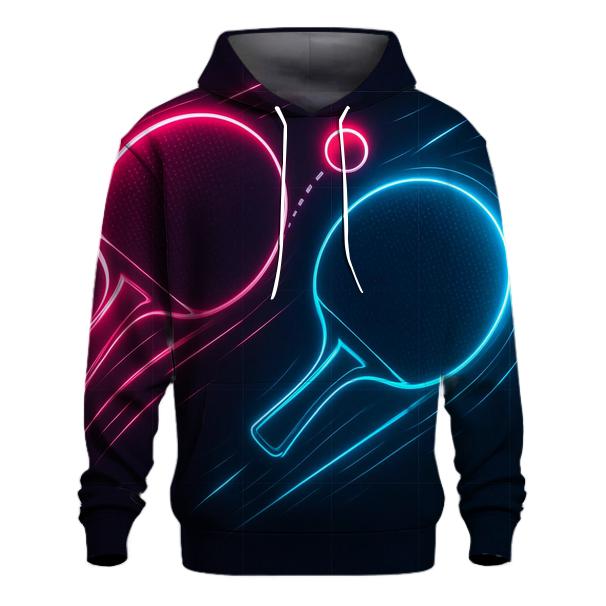 Neon Table Tennis Duel lightweight hoodies