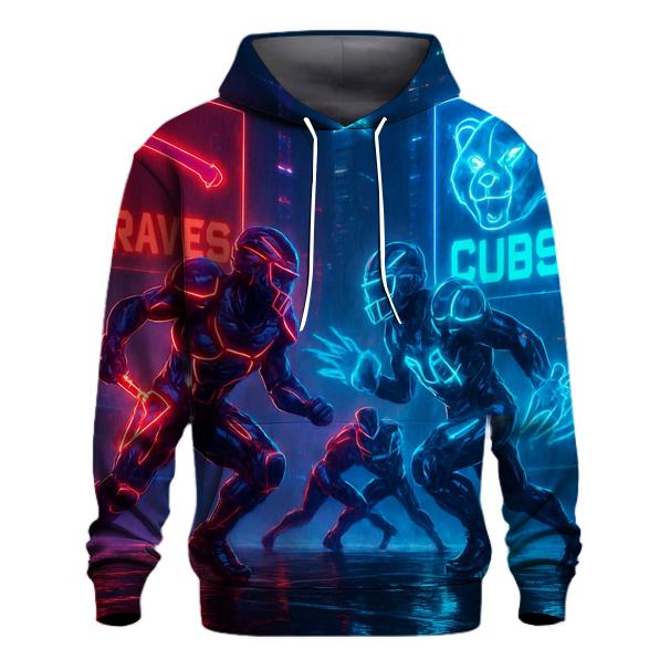Neon Night Fury Braves And Cubs Cyber Bowl hoodie trends