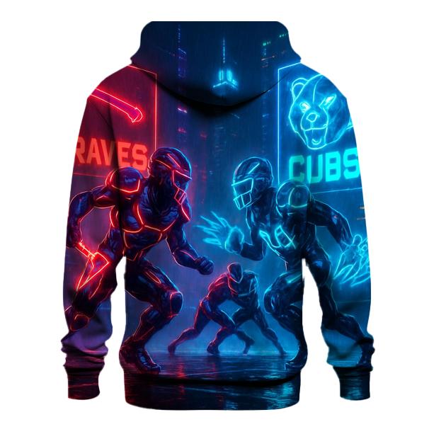 Neon Night Fury Braves And Cubs Cyber Bowl hoodie trends