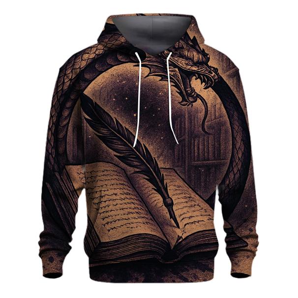 Cosmic Library Ouroboros Quill hoodies fashion