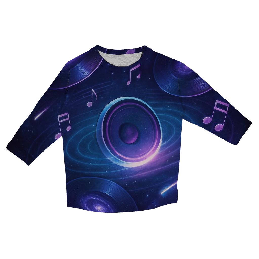 Orbiting Music Of The Spheres custom 3/4 sleeve shirts