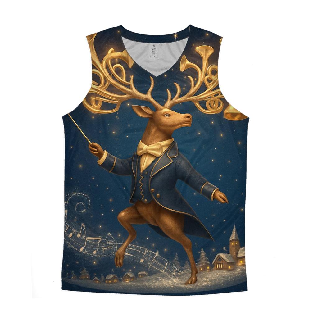 Midnight Reindeer Sky Orchestra casual summer tank tops