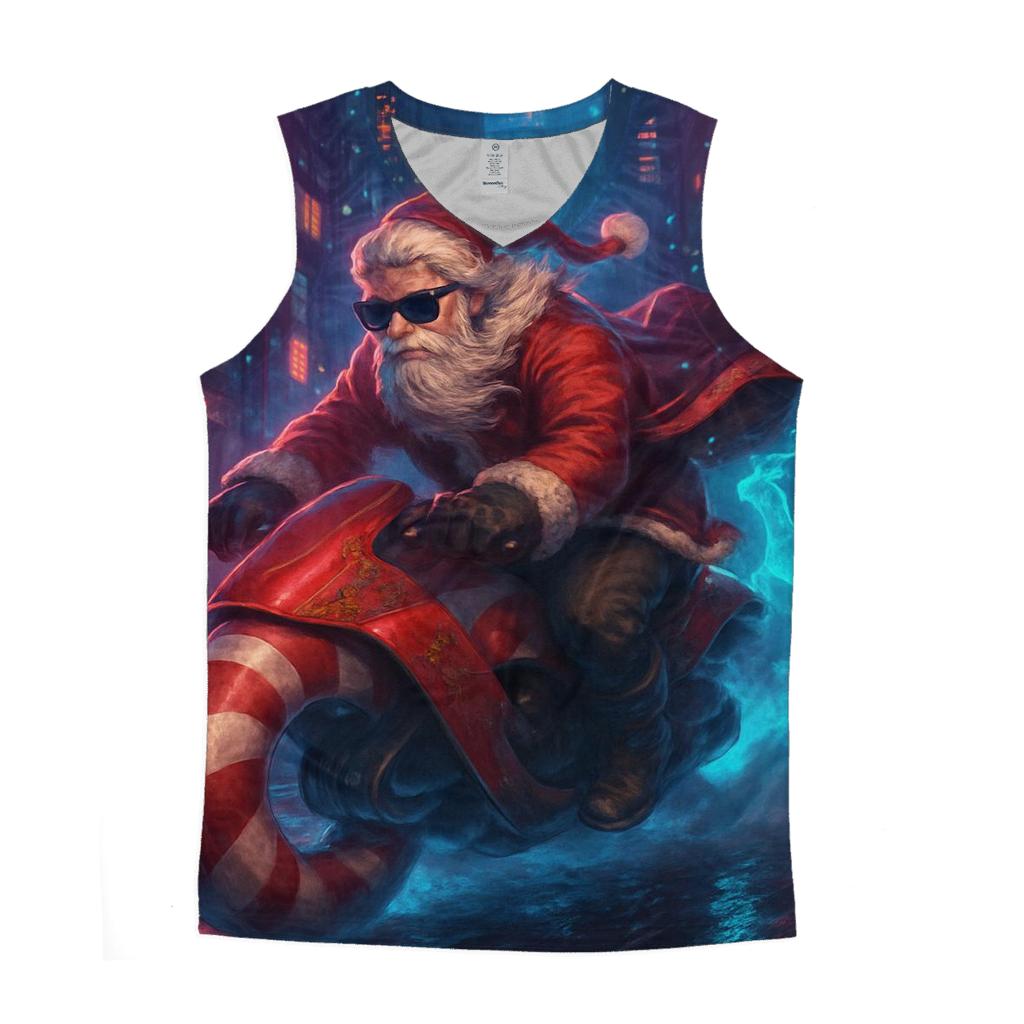 Neon Alley Santa Rider casual summer tank tops
