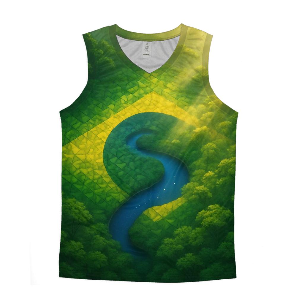 BrazilRainforestCanopyGlow trendy fitted tank tops