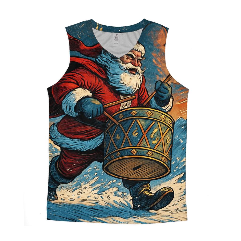 Mountain Summit Drumline Santa personalized athletic tanks