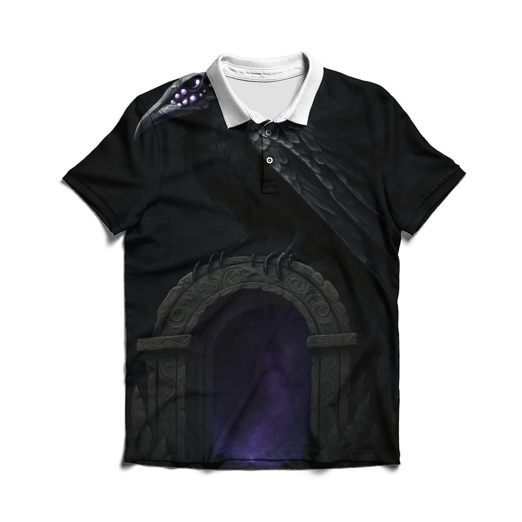 Raven Herald Of The Void Gate designer slim fit polos