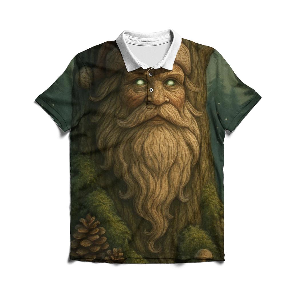 Forest Guardian Woodcarved Santa branded logo polo shirts