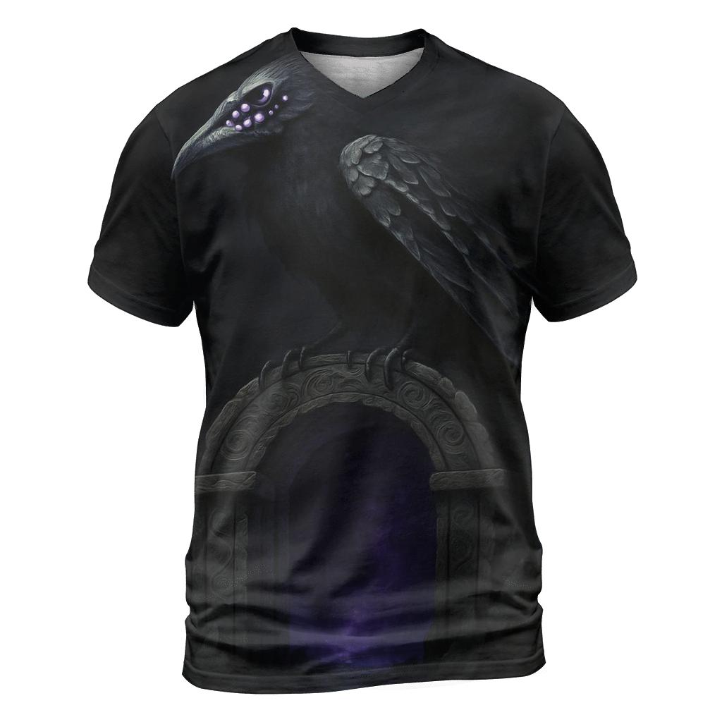 Raven Herald Of The Void Gate trendy printed shirt styles