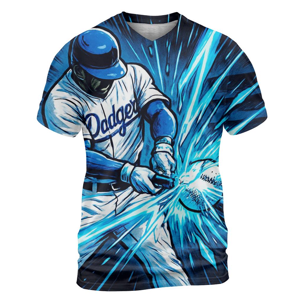 Dodgers Electric Bat Impact designer pattern shirts