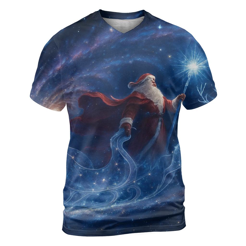 Starlight Astral Sleigh Santa custom all-over print shirts