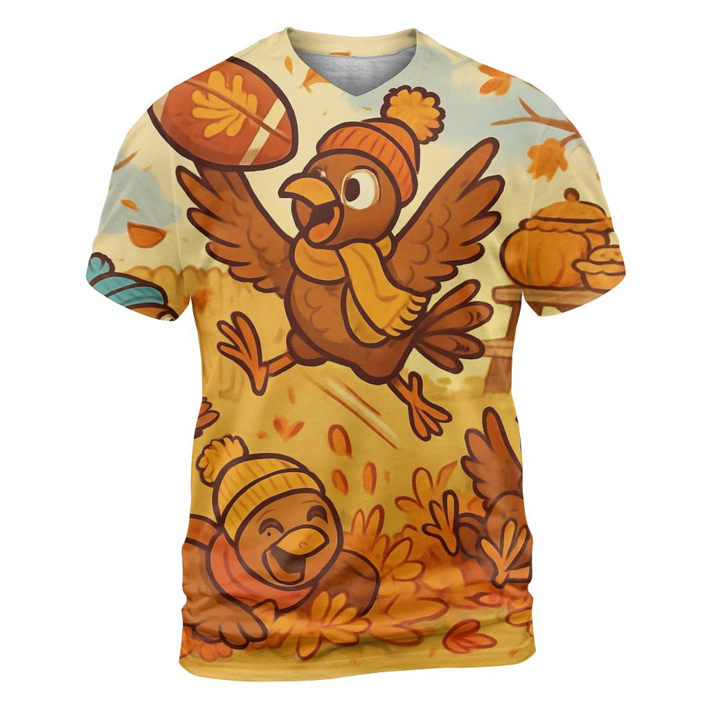 Tiny Turkeys Backyard Football Game personalized full print shirts