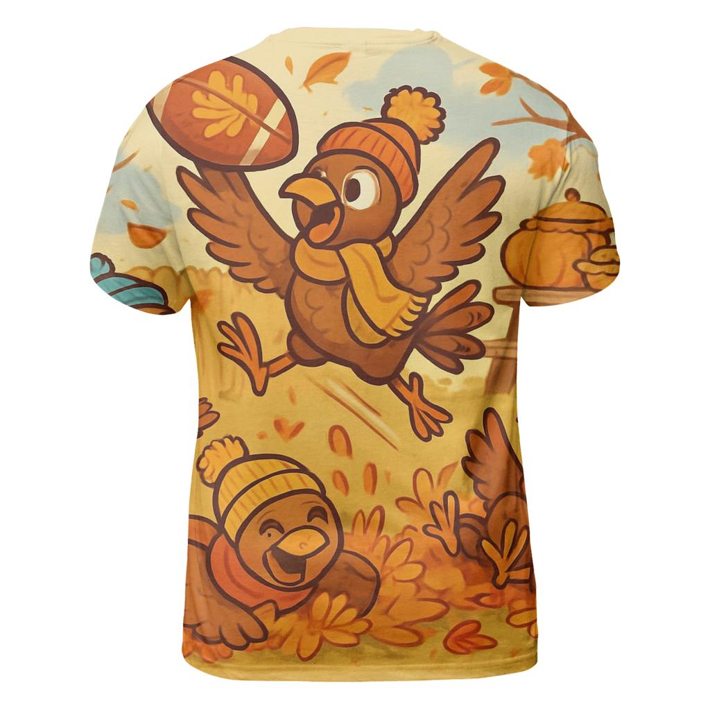 Tiny Turkeys Backyard Football Game personalized full print shirts
