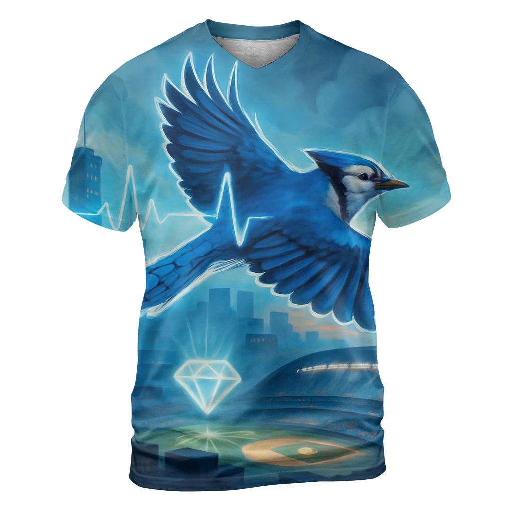 Skyline Rally With Blue Jays Heartbeat custom all-over print shirts