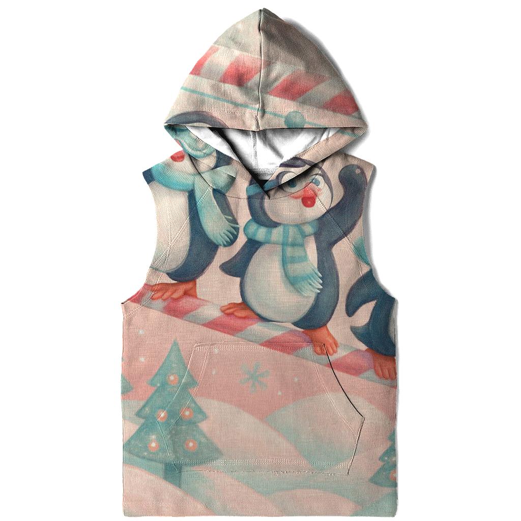 Penguin Ski Lift Snow Circus designer hoodies