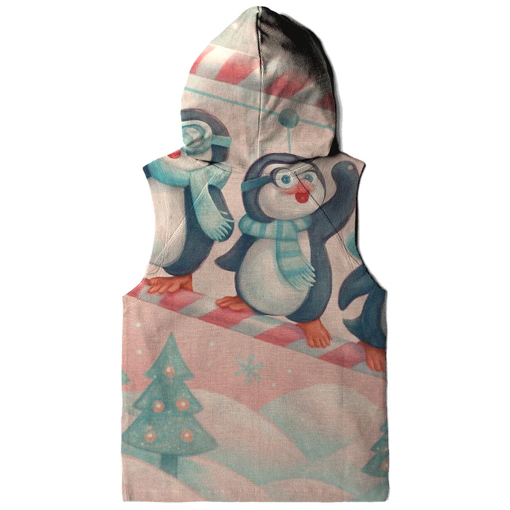 Penguin Ski Lift Snow Circus designer hoodies